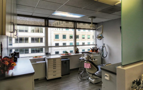 One of the dental operatories available at Capital Dental Center in Washington, D.C.